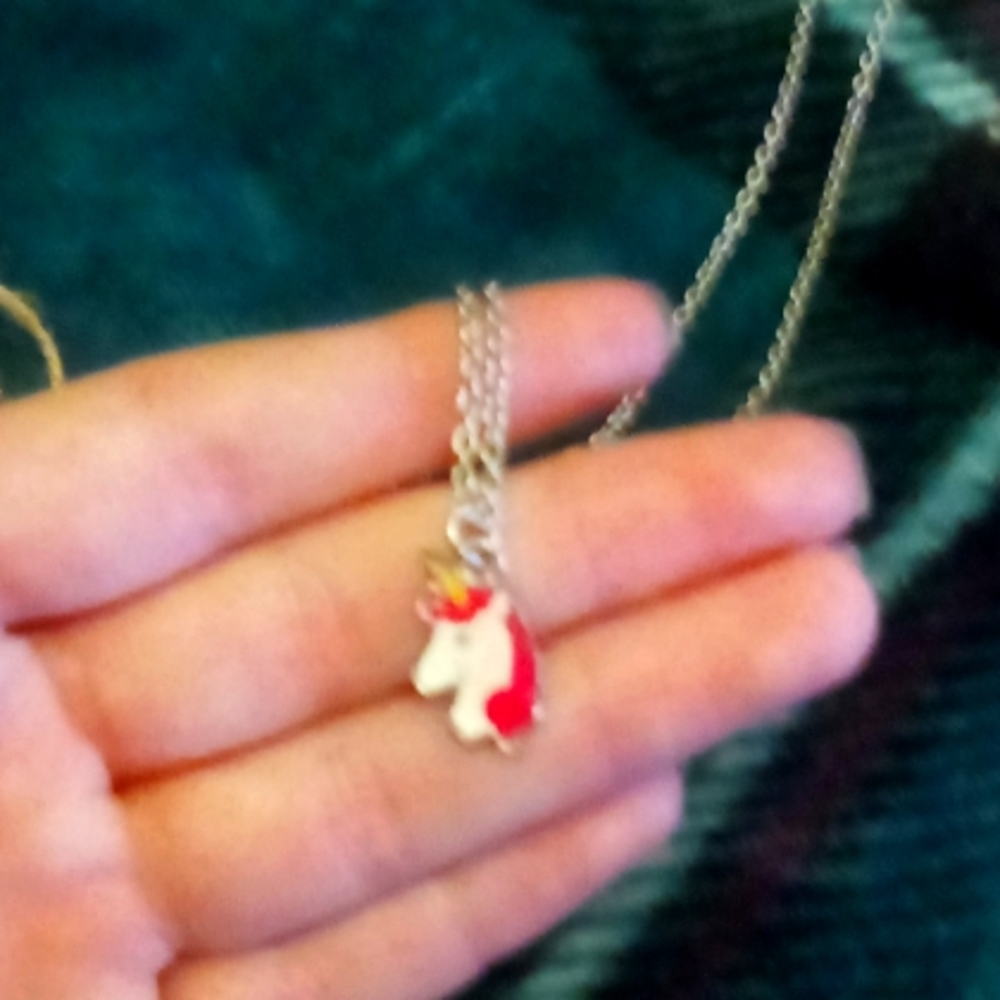 A small unicorn necklace